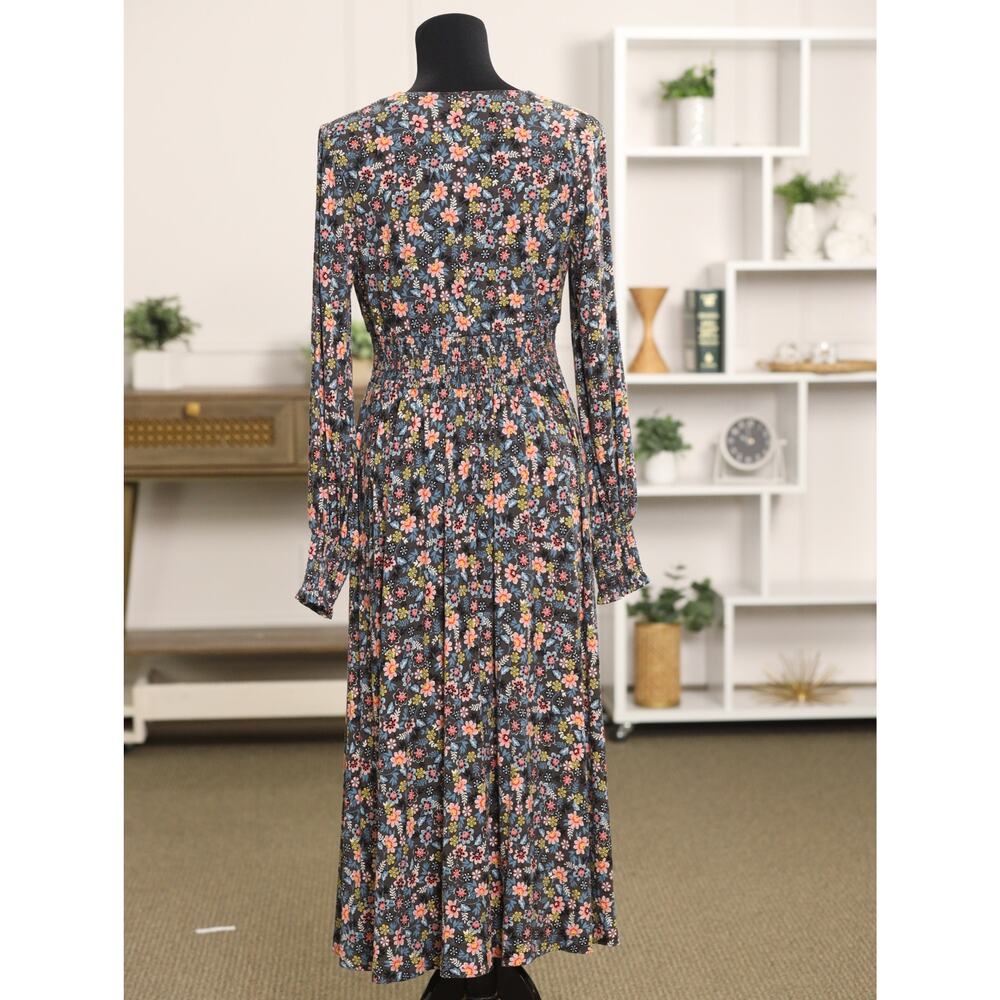 Boden Floral Smocked Maxi Dress US 8 Cottagecore Boho Anthropologie Style Maxi - Picture 4 of 13